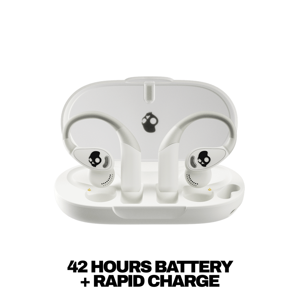 Skullcandy Push 540 Open wireless open-ear headphones with long-lasting battery and compact charging case for all-day performance | Bone